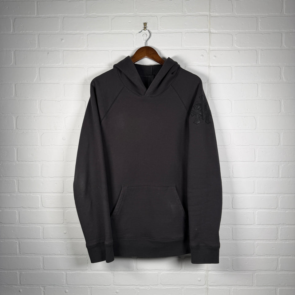 Chrome Hearts Black Triple Cross Patch Paper Jam Hoodie