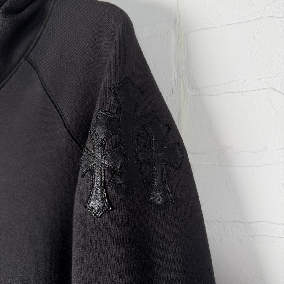 Chrome Hearts Black Triple Cross Patch Paper Jam Hoodie