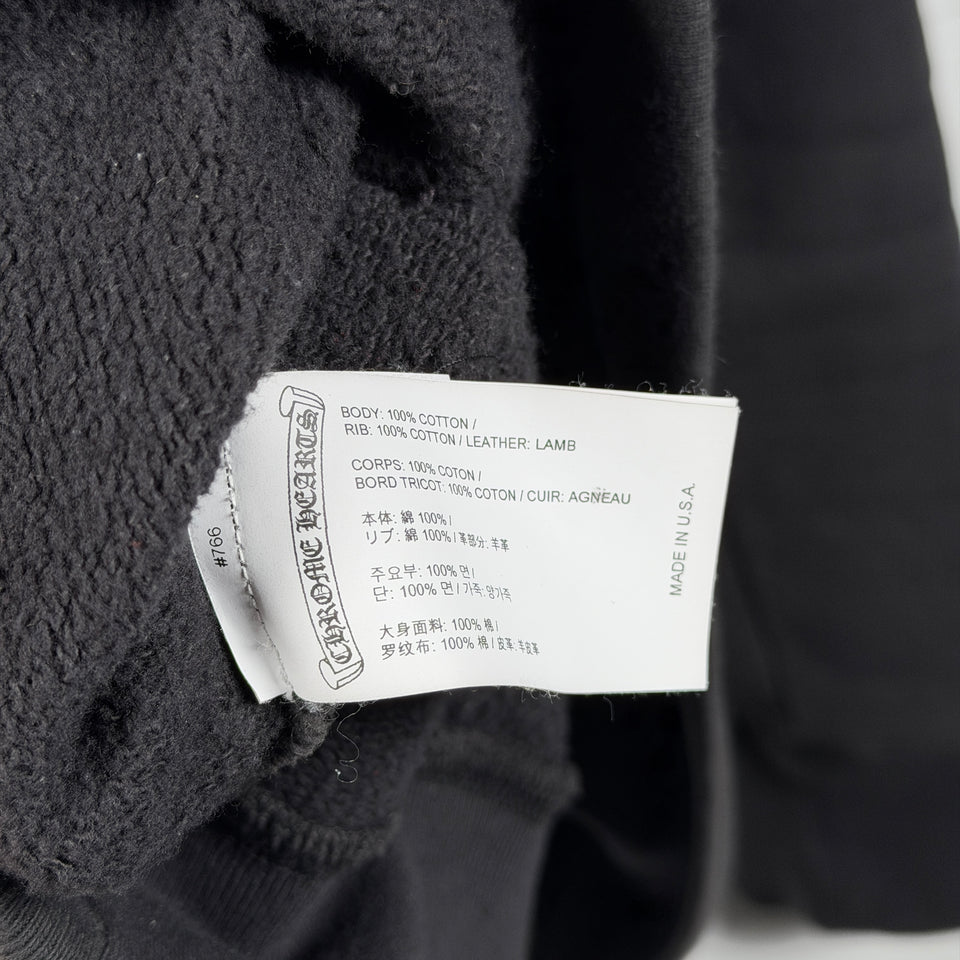 Chrome Hearts Black Triple Cross Patch Paper Jam Hoodie