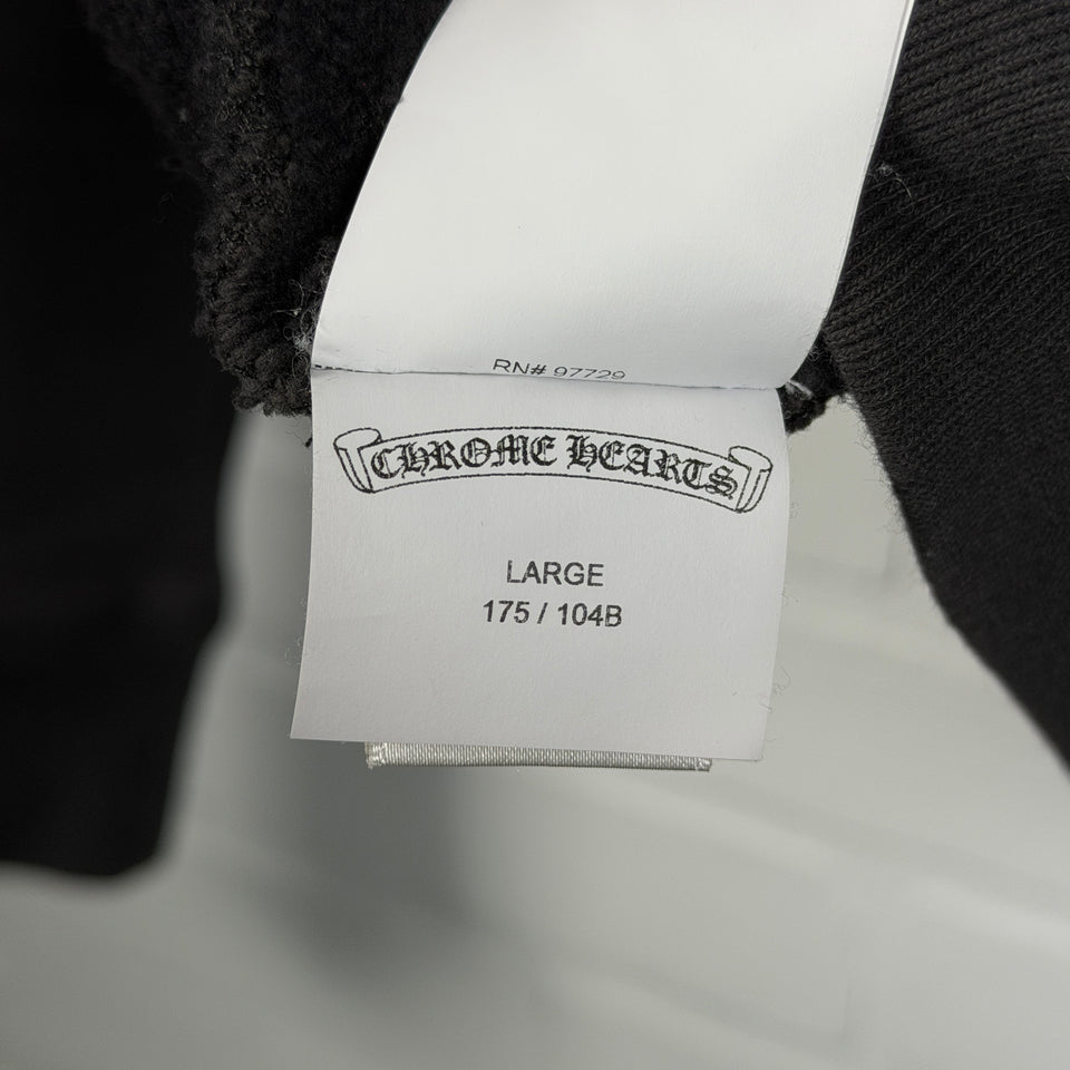 Chrome Hearts Black Triple Cross Patch Paper Jam Hoodie