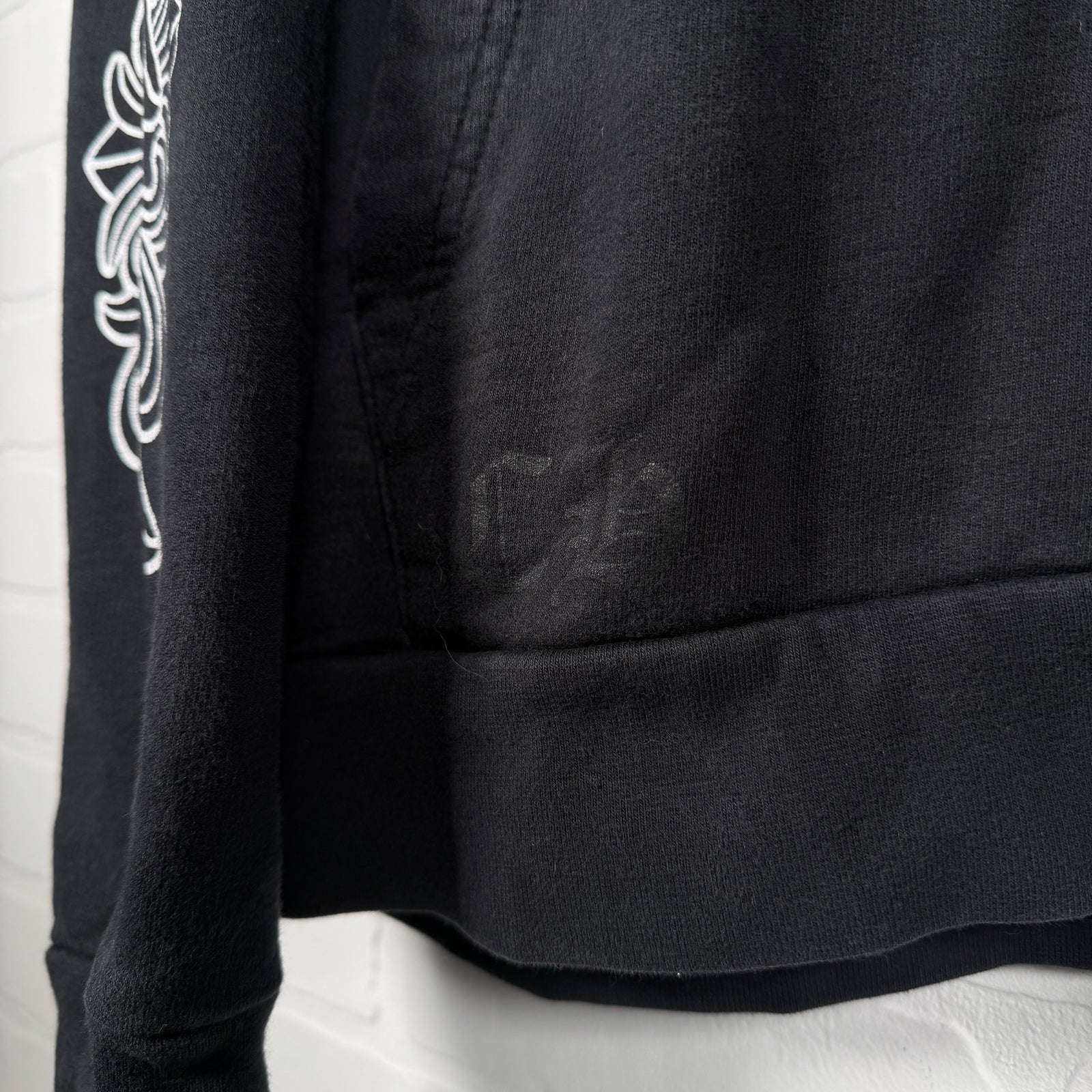 Chrome Hearts Floral Horseshoe Zip Up Hoodie