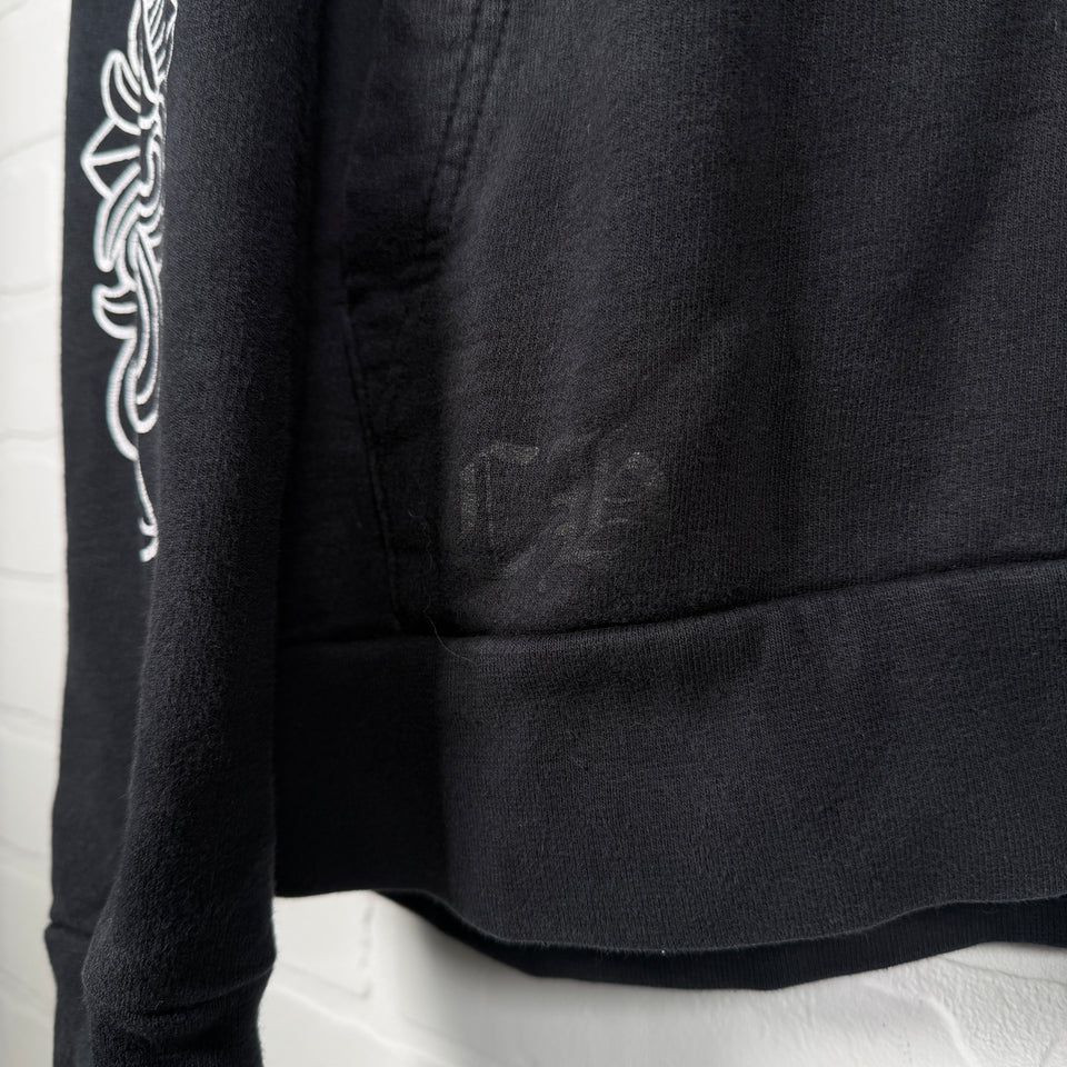 Chrome Hearts Floral Horseshoe Zip Up Hoodie