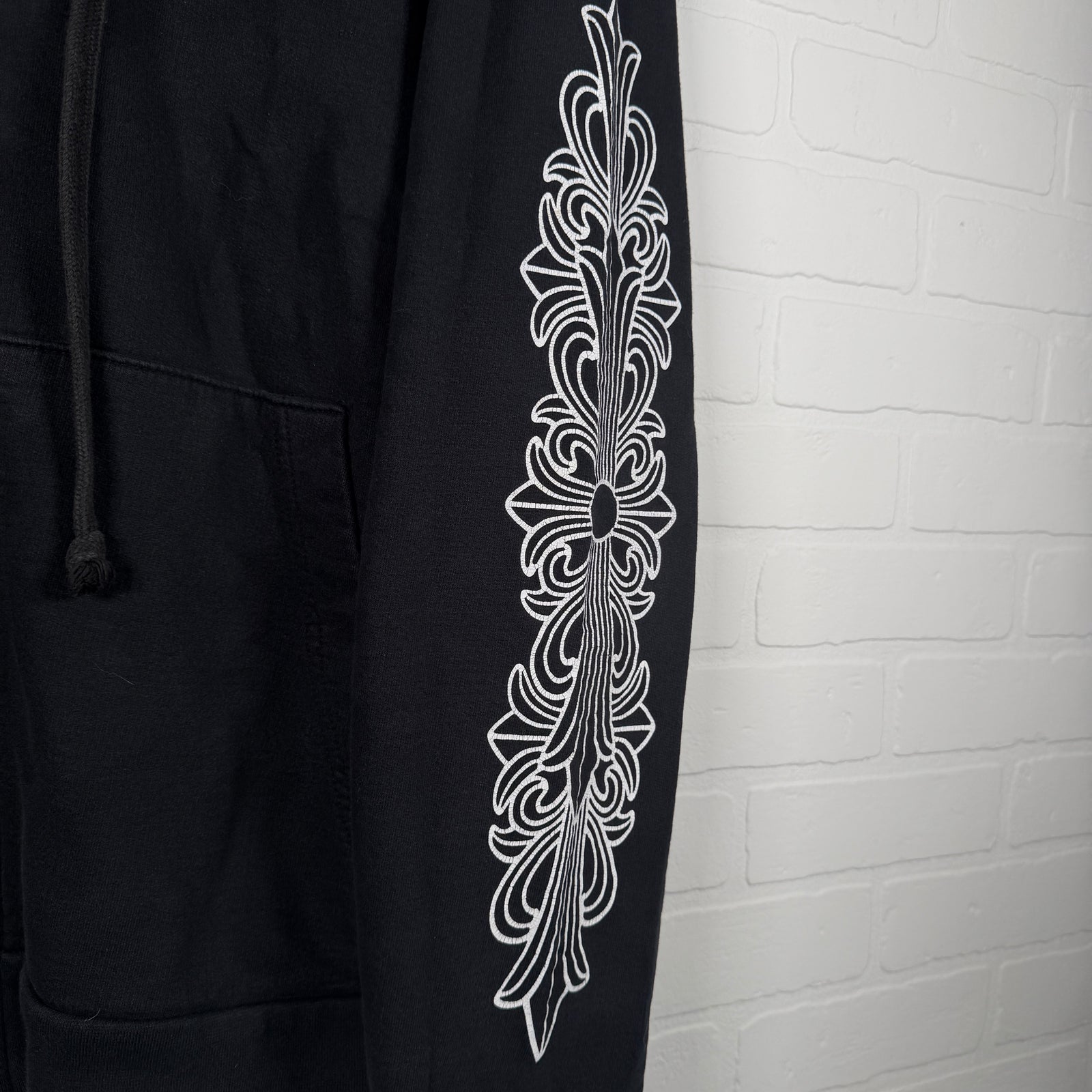 Chrome Hearts Floral Horseshoe Zip Up Hoodie