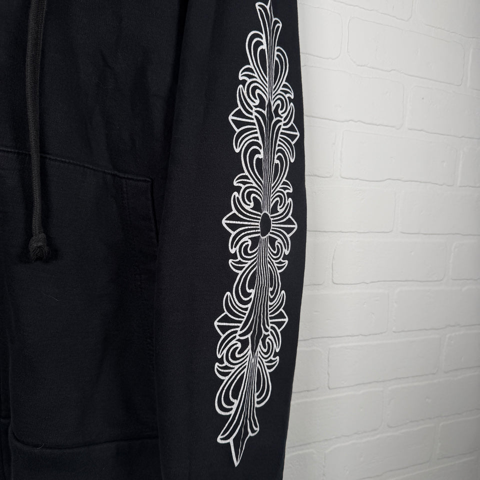 Chrome Hearts Floral Horseshoe Zip Up Hoodie