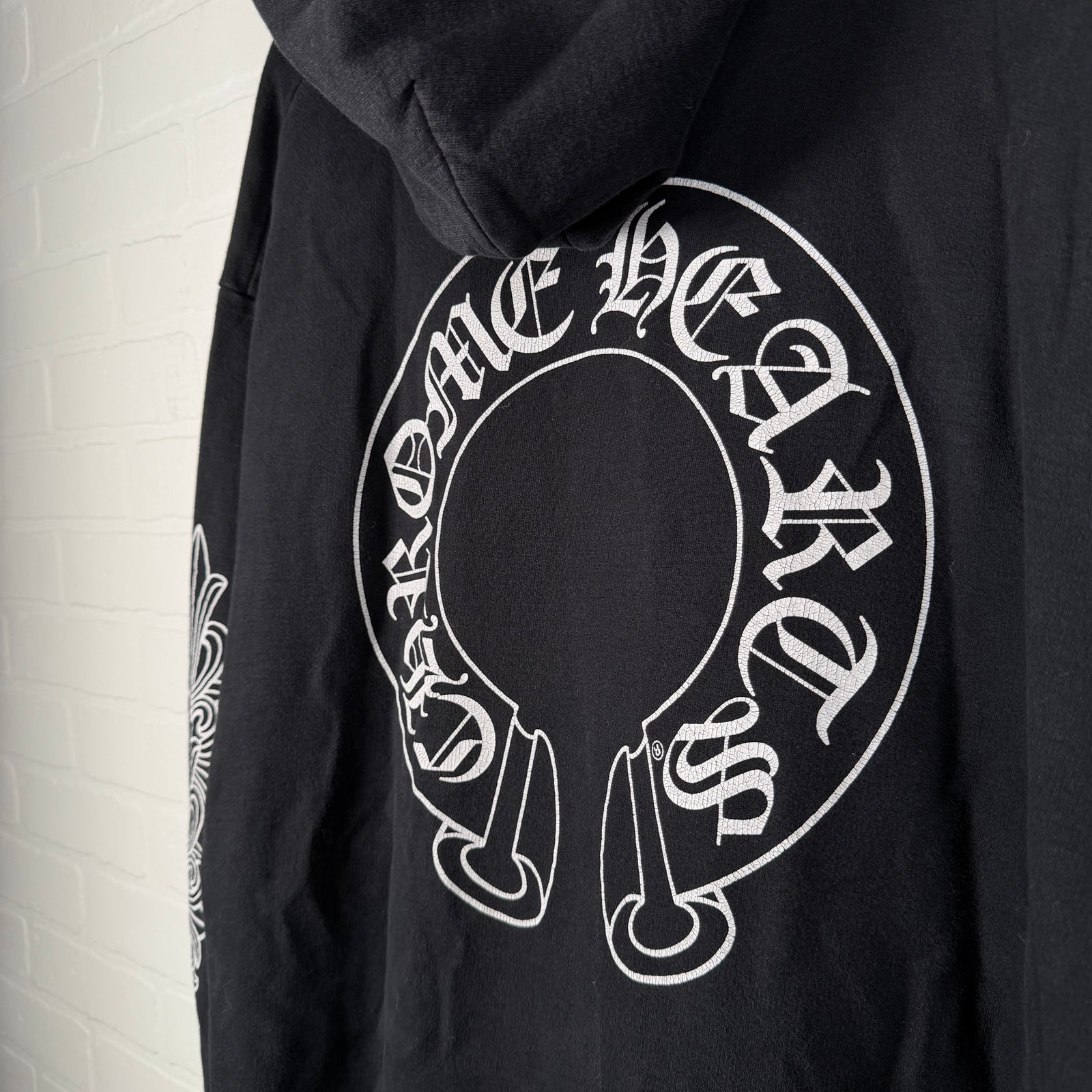 Chrome Hearts Floral Horseshoe Zip Up Hoodie