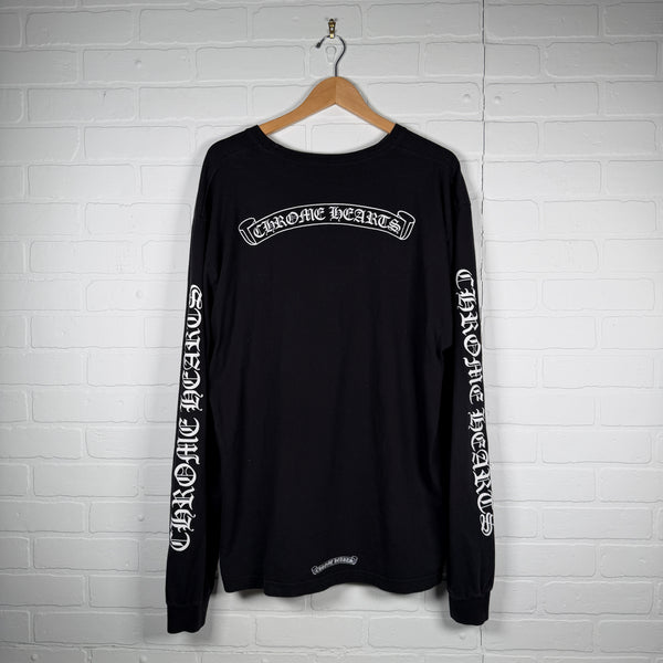 Chrome Hearts Scroll Logo Long Sleeve