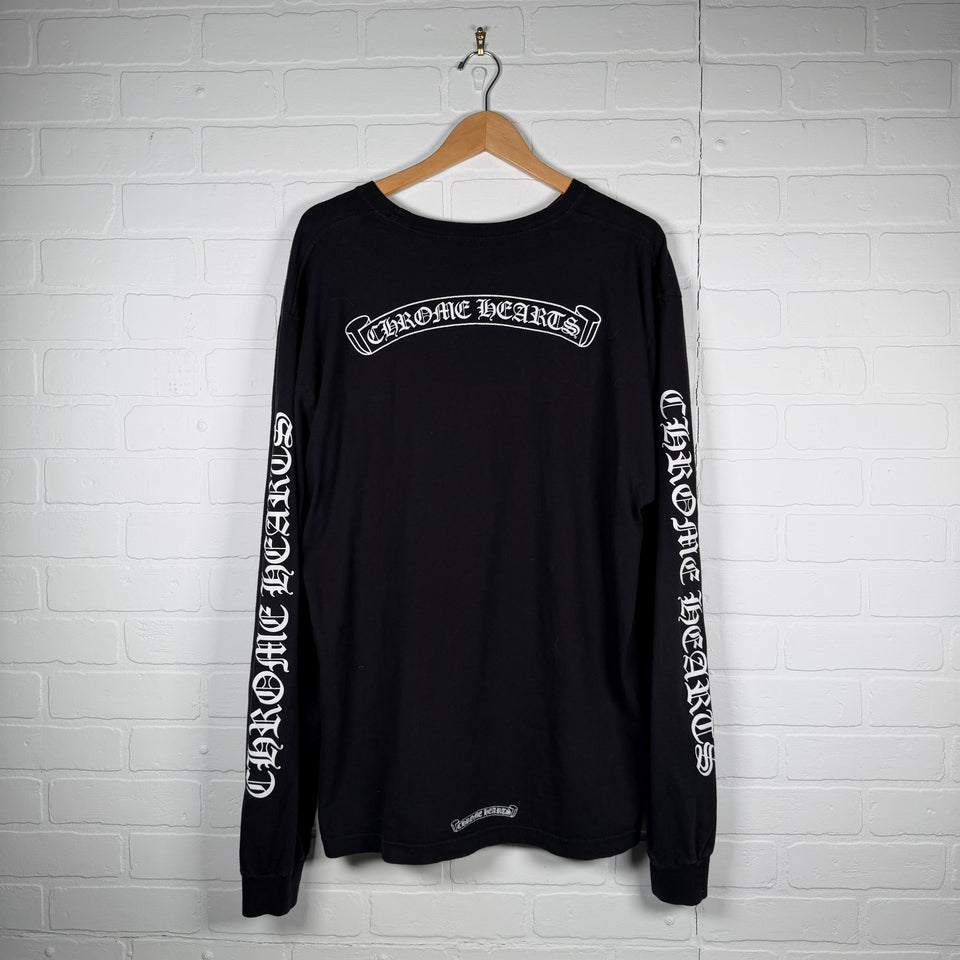 Chrome Hearts Scroll Logo Long Sleeve