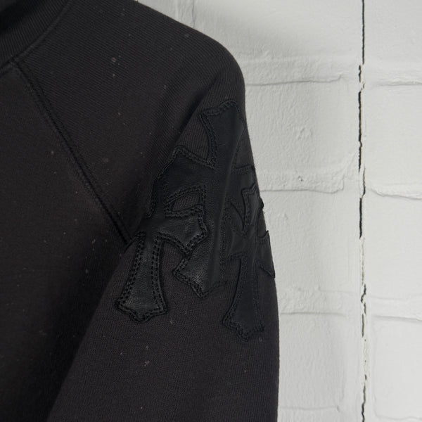 Chrome Hearts Black Triple Cross Patch Paper Jam Hoodie