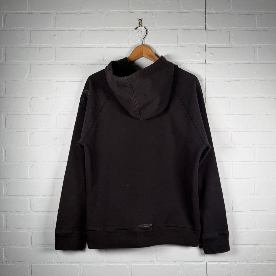 Chrome Hearts Black Triple Cross Patch Paper Jam Hoodie