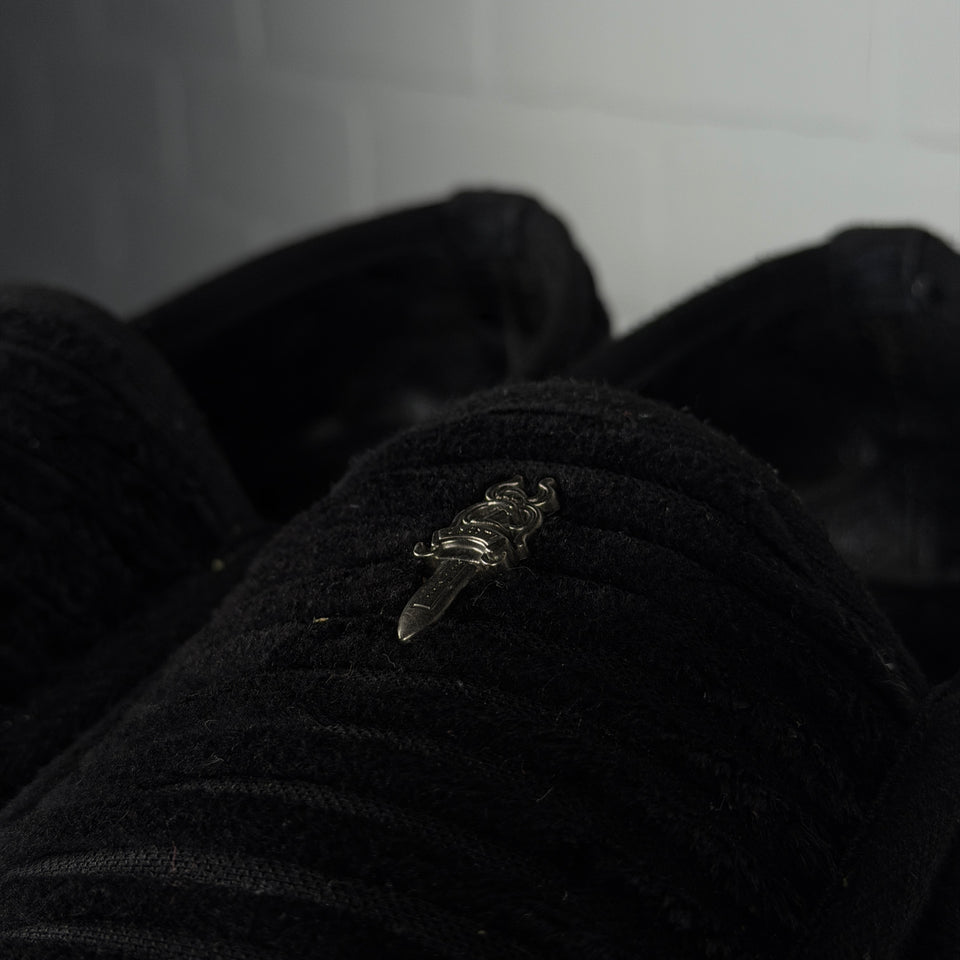 Chrome Hearts Corduroy Dagger Slippers