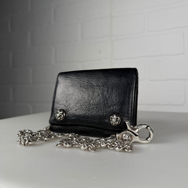 Chrome Hearts Star Ball Wallet Chain & Fleur Button Trifold Wallet