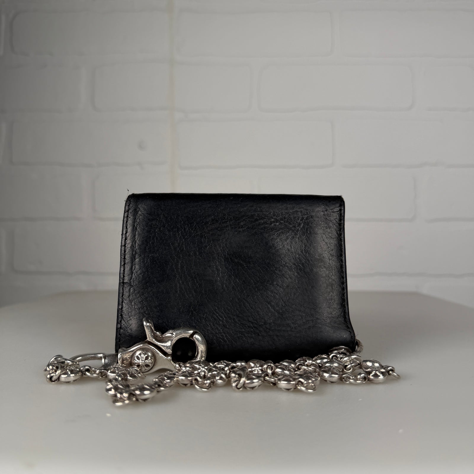 Chrome Hearts 26 Link Star Ball Wallet Chain & Fleur Button Trifold Wallet