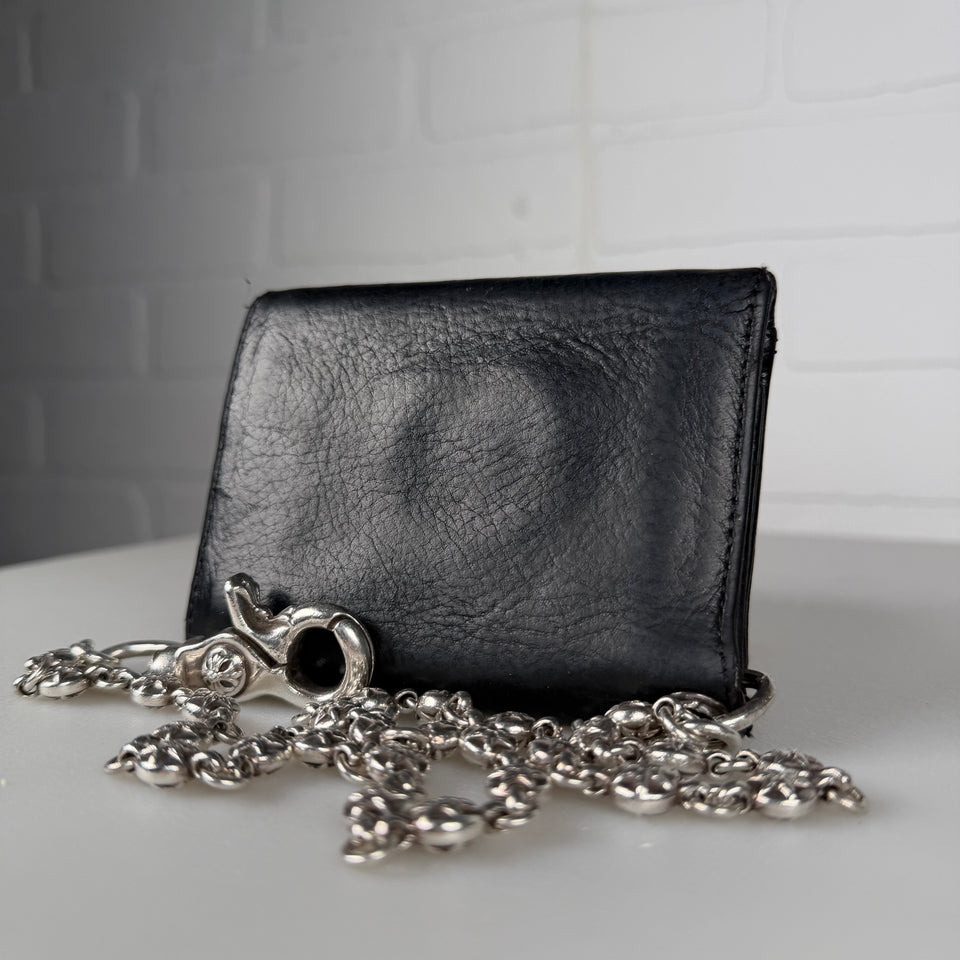 Chrome Hearts 26 Link Star Ball Wallet Chain & Fleur Button Trifold Wallet