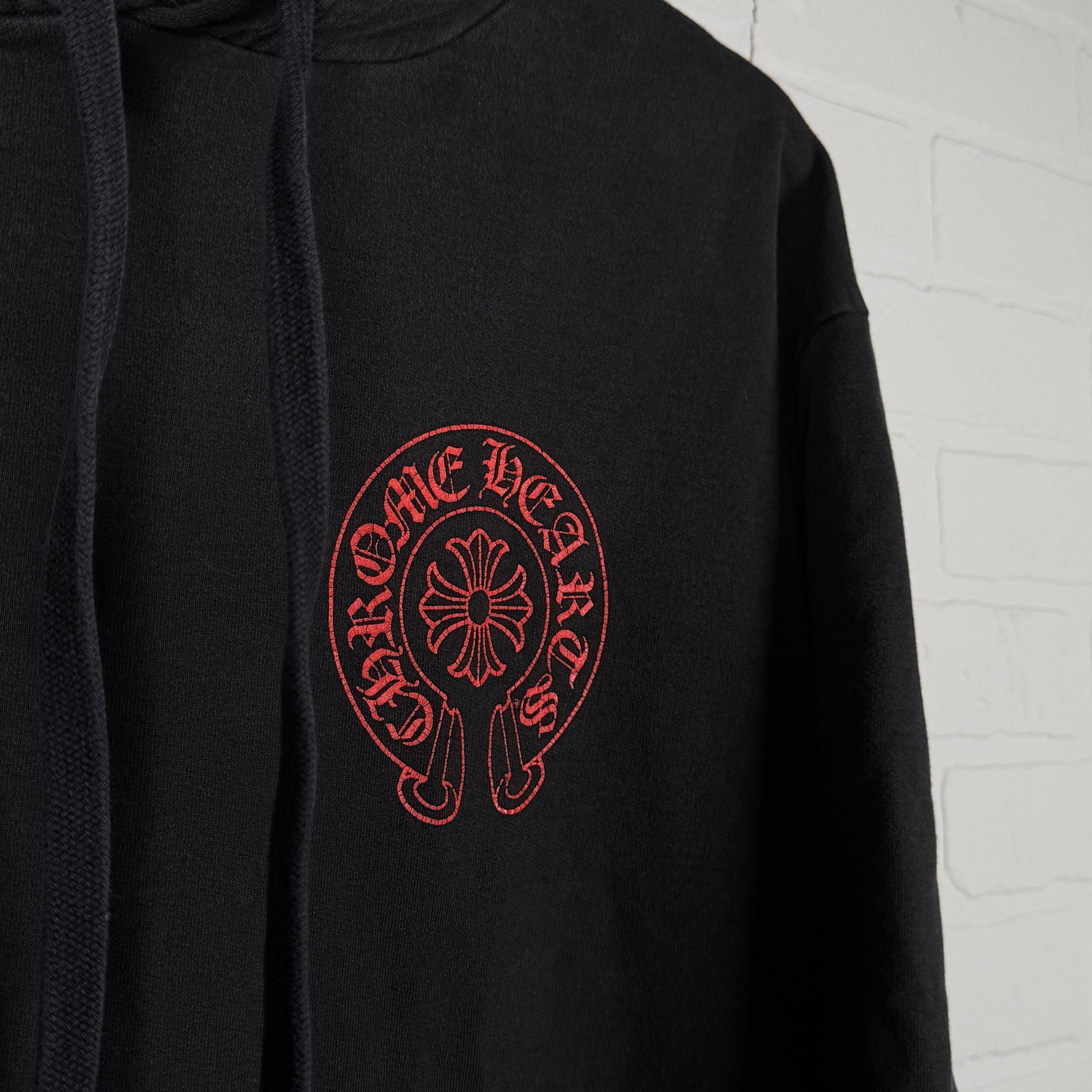 Chrome Hearts Online Exclusive Red Horseshoe Hoodie