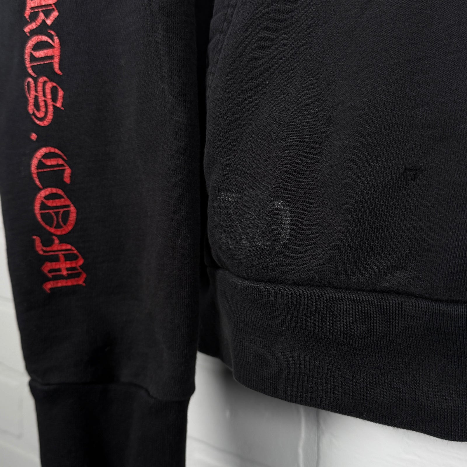 Chrome Hearts Online Exclusive Red Horseshoe Hoodie