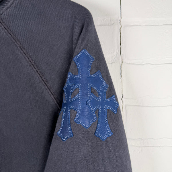 Chrome Hearts Blue Triple Cross Patch Paper Jam Hoodie