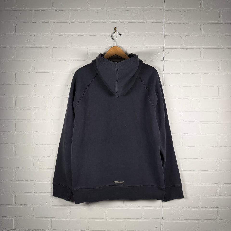 Chrome Hearts Blue Triple Cross Patch Paper Jam Hoodie