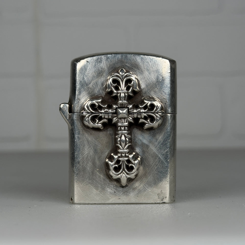 Chrome Hearts Filigree Cross Zippo Lighter