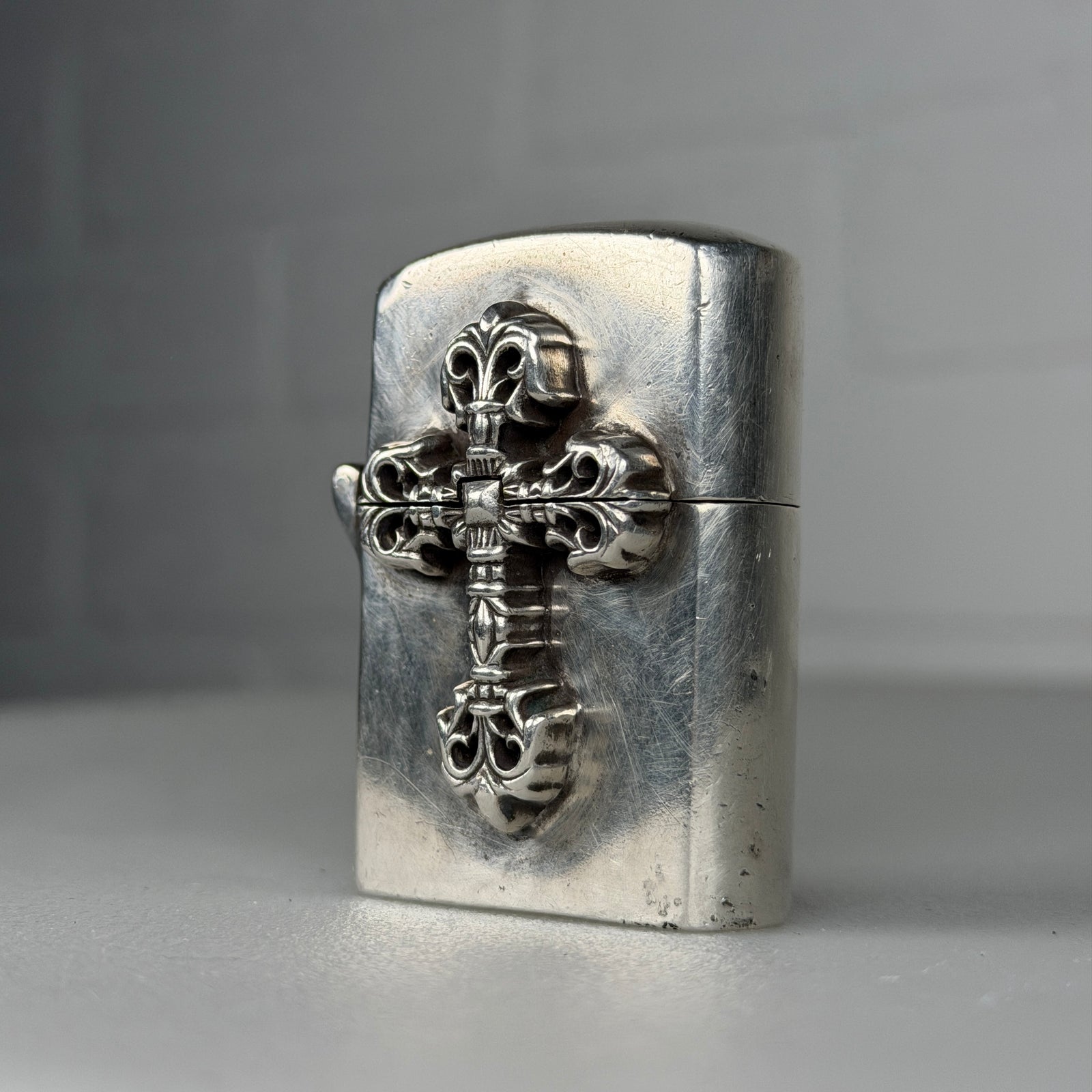 Chrome Hearts Filigree Cross Zippo Lighter