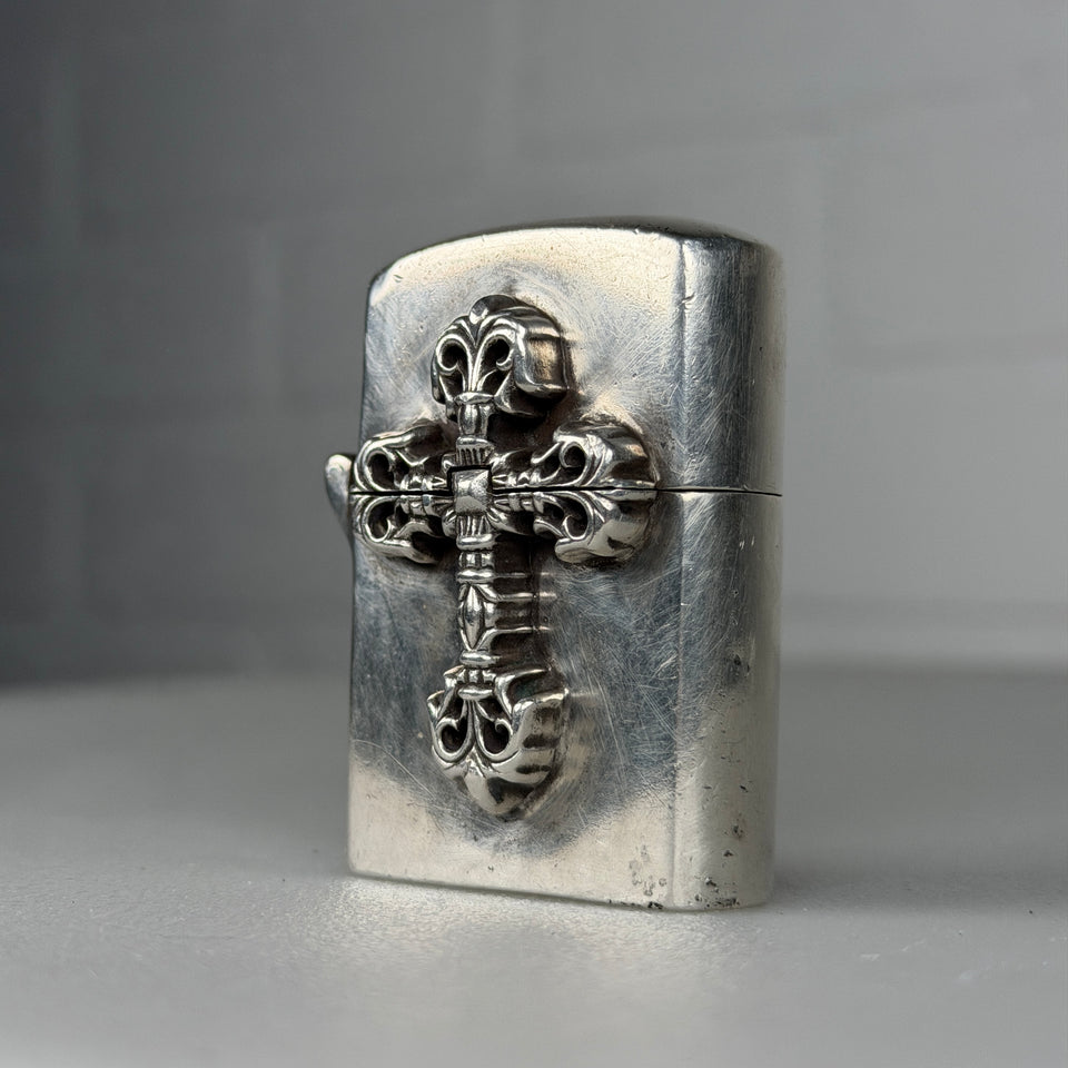 Chrome Hearts Filigree Cross Zippo Lighter