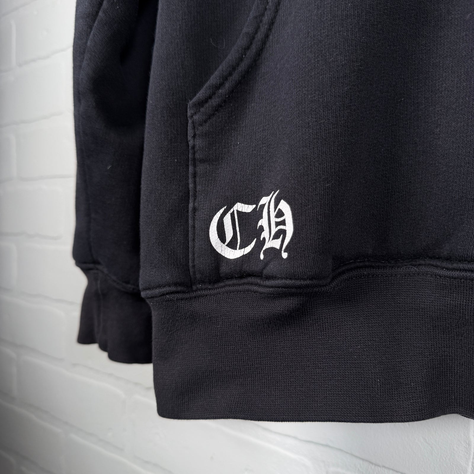 Chrome Hearts Vintage Thermal Horseshoe Plus Zip Up Hoodie