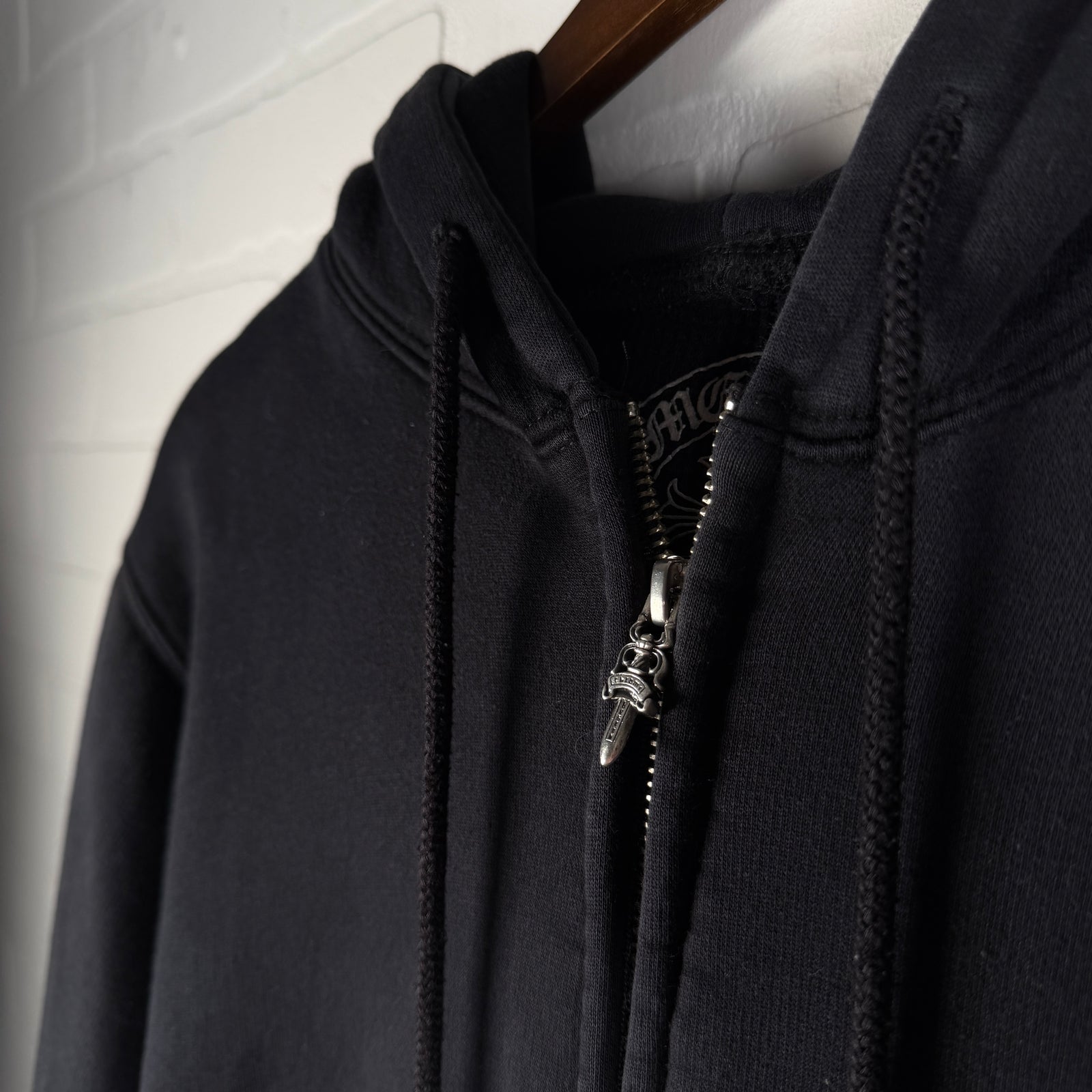 Chrome Hearts Vintage Thermal Horseshoe Plus Zip Up Hoodie