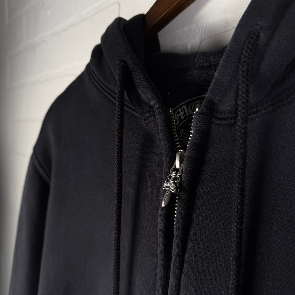 Chrome Hearts Vintage Thermal Horseshoe Plus Zip Up Hoodie