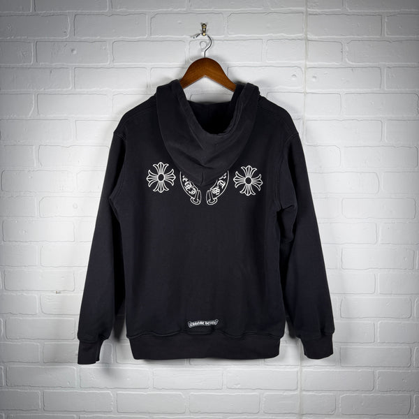 Chrome Hearts Vintage Thermal Horseshoe Plus Zip Up Hoodie