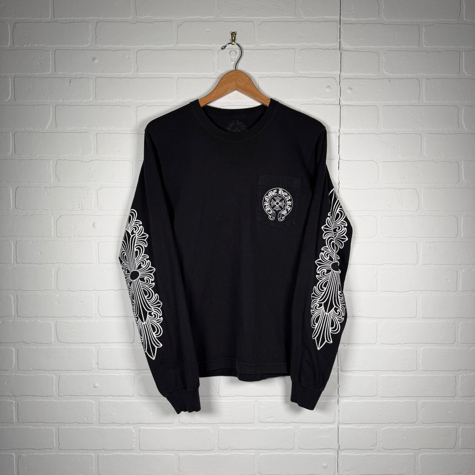Chrome Hearts Los Angeles Exclusive Floral Horseshoe Long Sleeve
