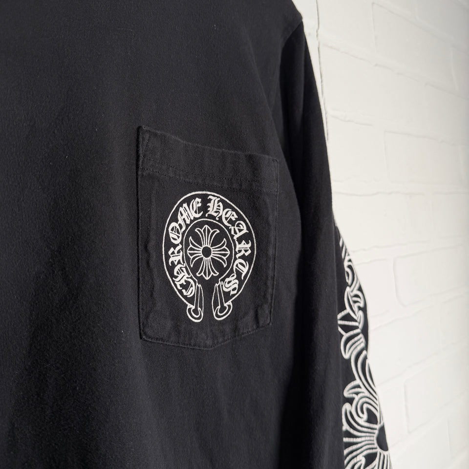 Chrome Hearts Los Angeles Exclusive Floral Horseshoe Long Sleeve