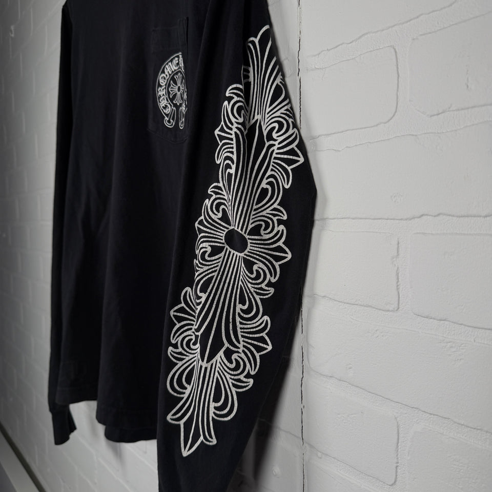 Chrome Hearts Los Angeles Exclusive Floral Horseshoe Long Sleeve