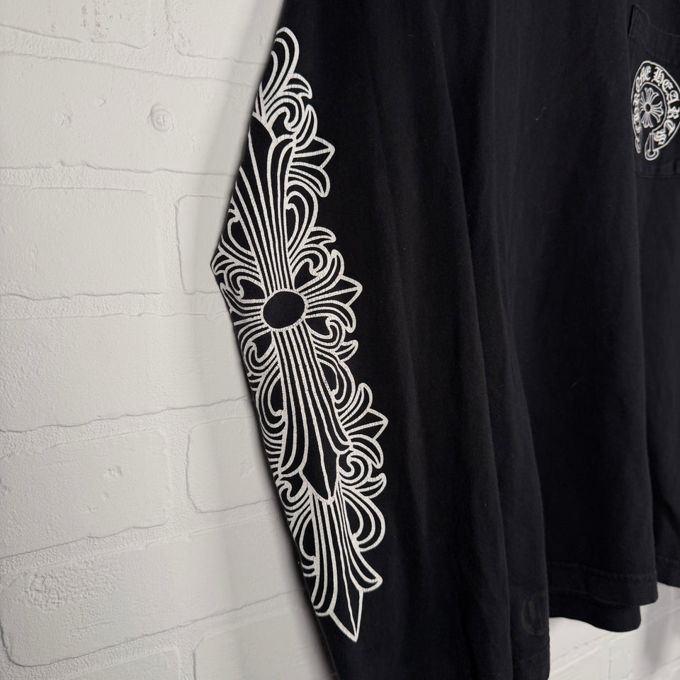 Chrome Hearts Los Angeles Exclusive Floral Horseshoe Long Sleeve