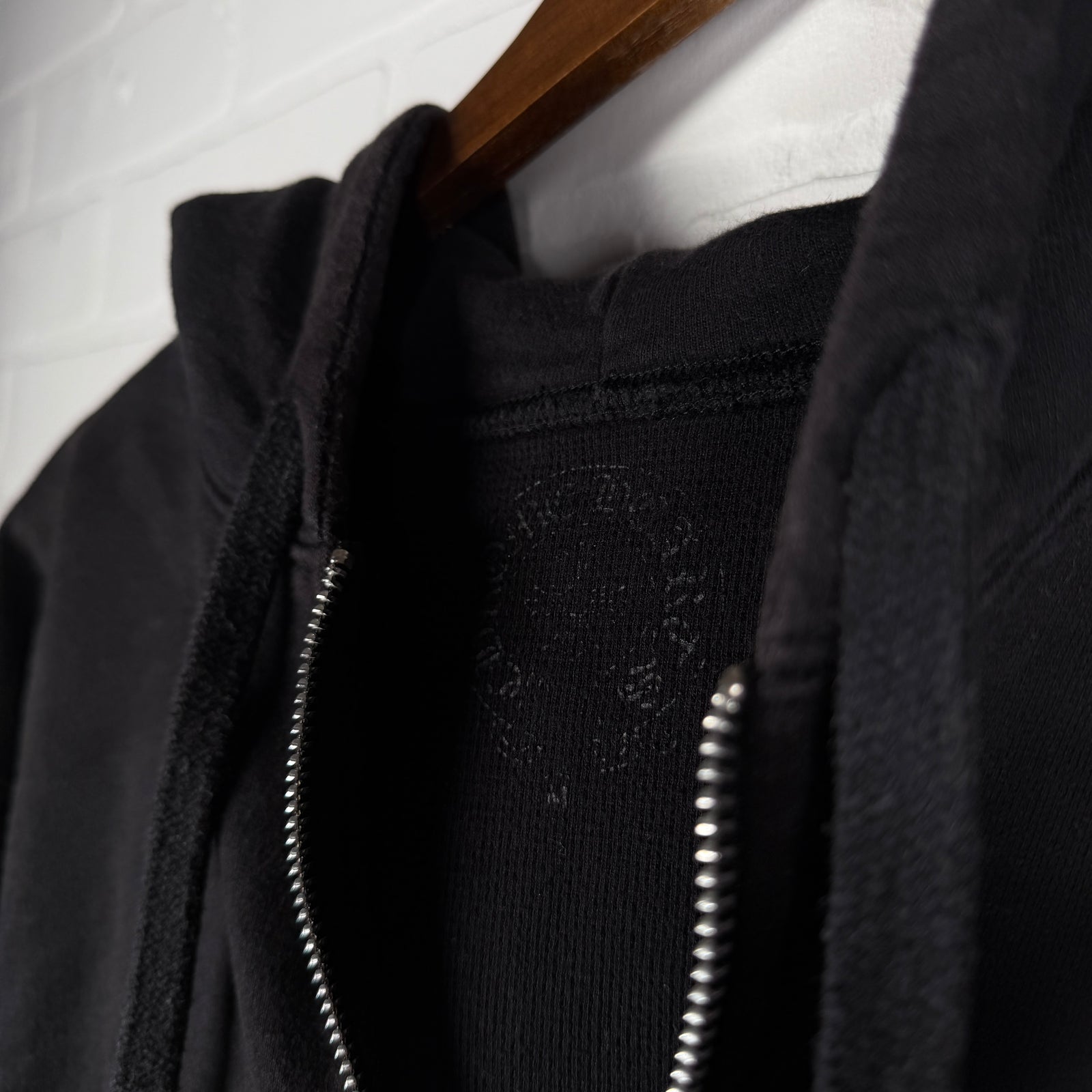 Chrome Hearts Thermal Icey Blue Script Logo Zip Up Hoodie