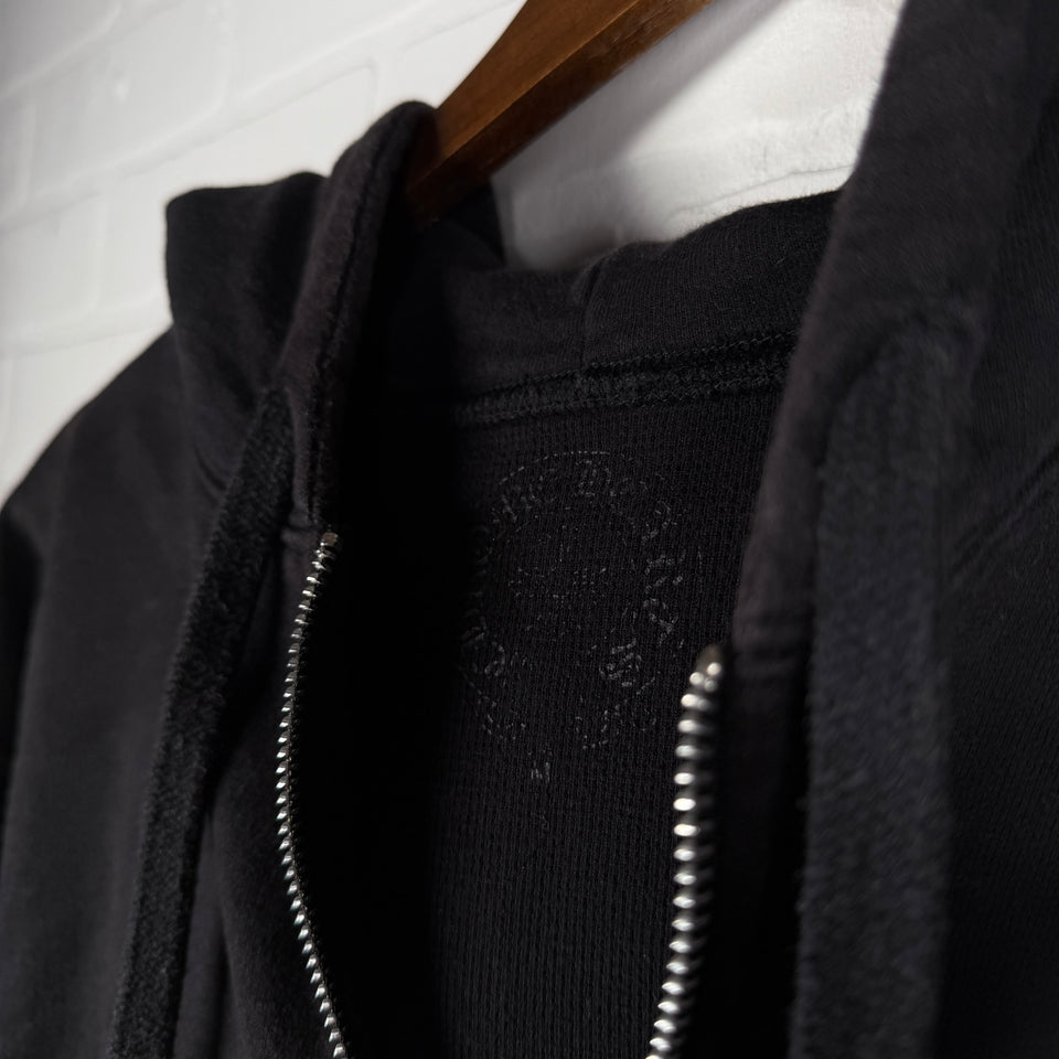 Chrome Hearts Thermal Icey Blue Script Logo Zip Up Hoodie
