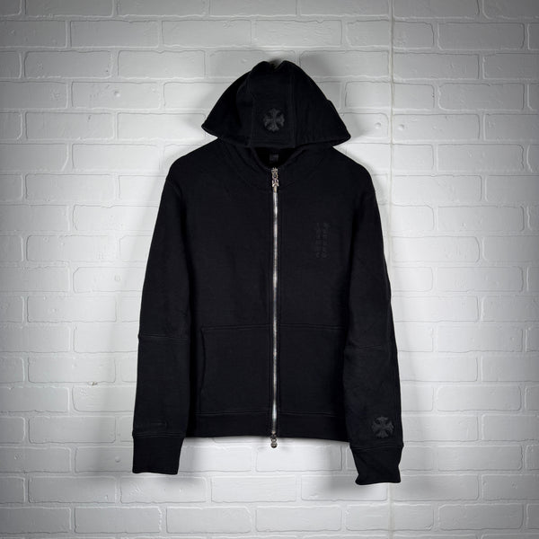 Chrome Hearts Y Not Black Plus Patch Zip Up Hoodie