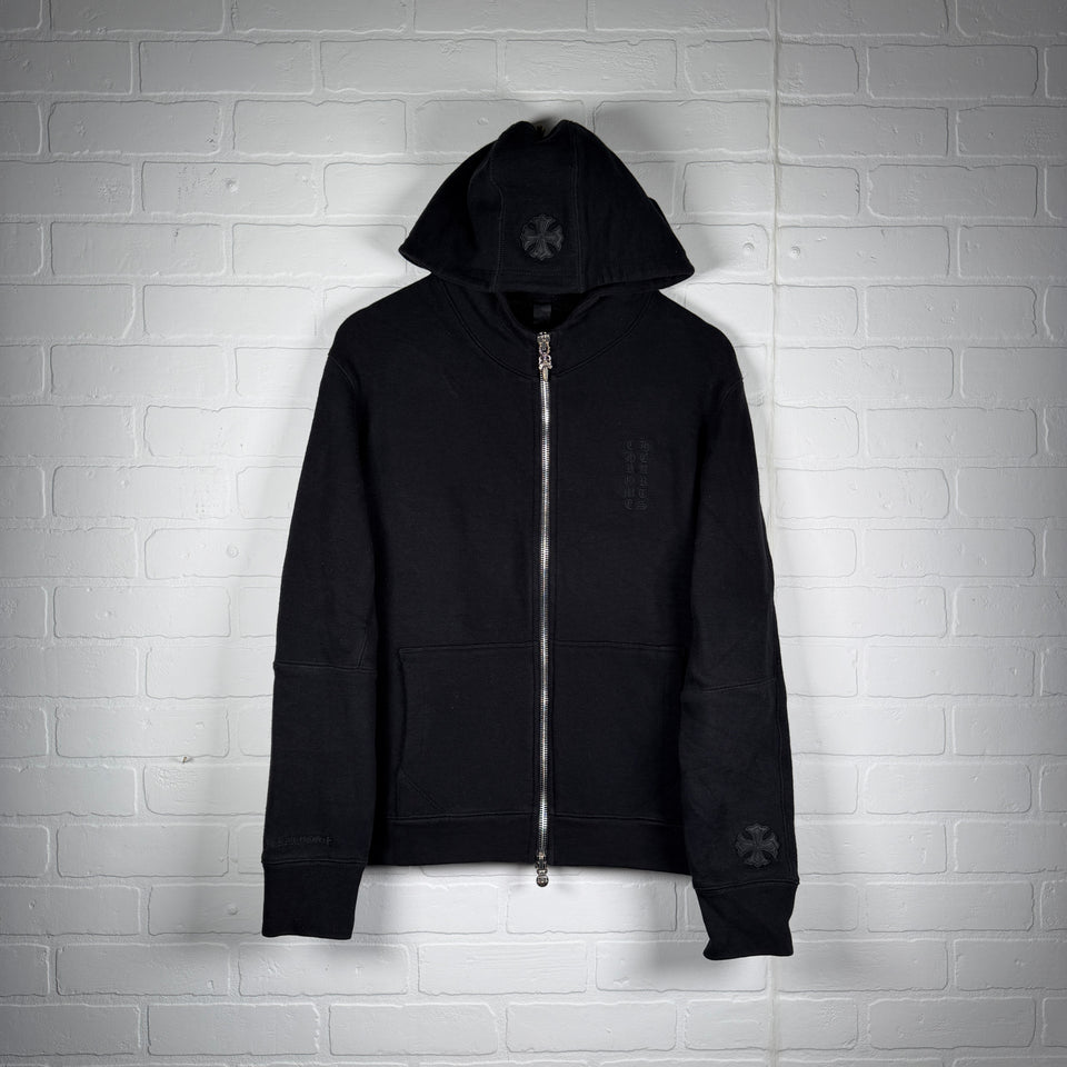 Chrome Hearts Y Not Black Plus Patch Zip Up Hoodie