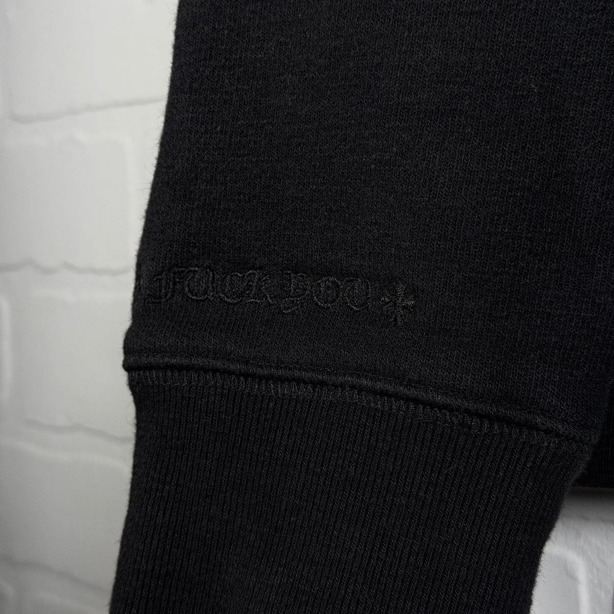 Chrome Hearts Y Not Black Plus Patch Zip Up Hoodie