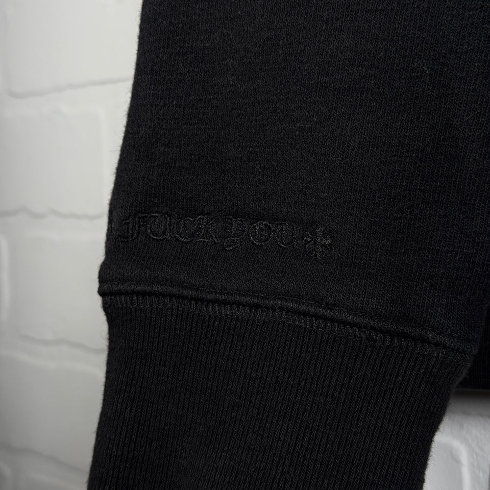 Chrome Hearts Y Not Black Plus Patch Zip Up Hoodie