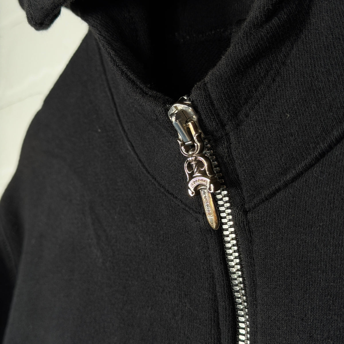 Chrome Hearts Y Not Black Plus Patch Zip Up Hoodie