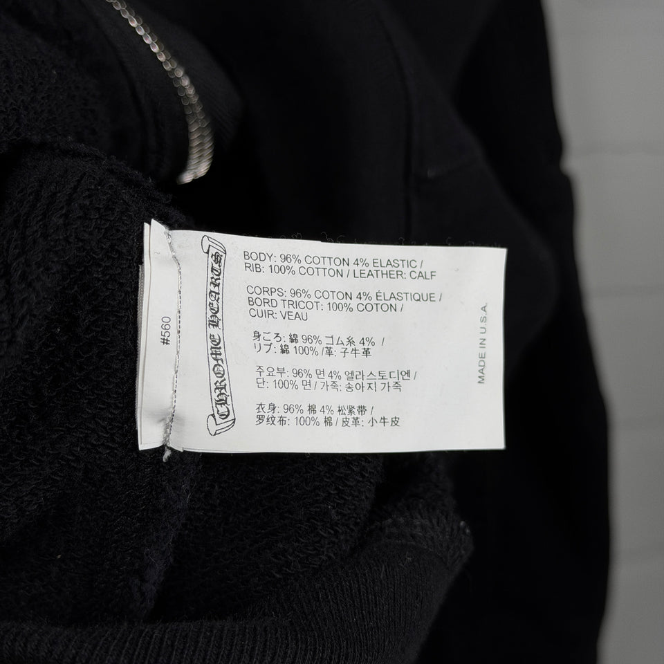 Chrome Hearts Y Not Black Plus Patch Zip Up Hoodie