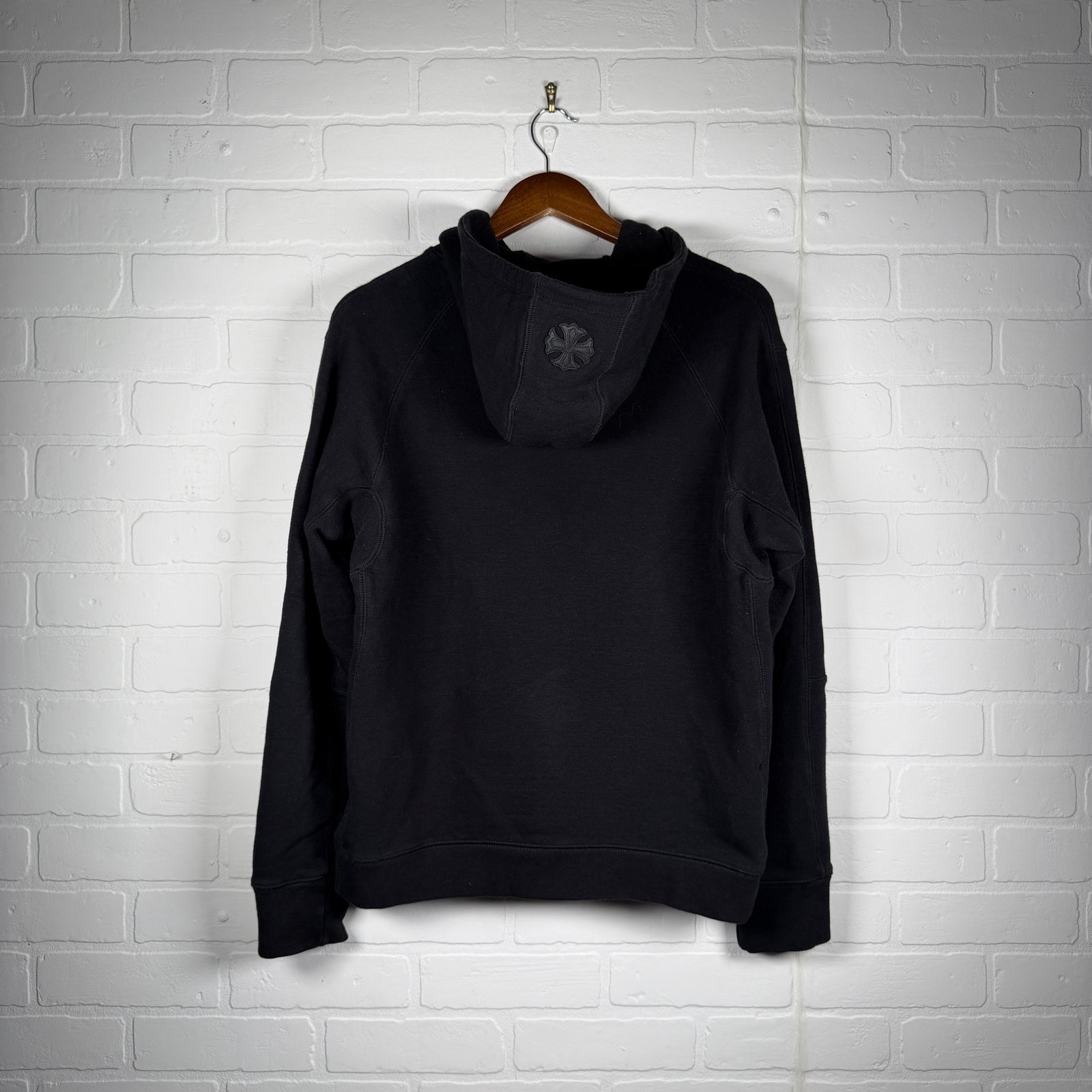 Chrome Hearts Y Not Black Plus Patch Zip Up Hoodie