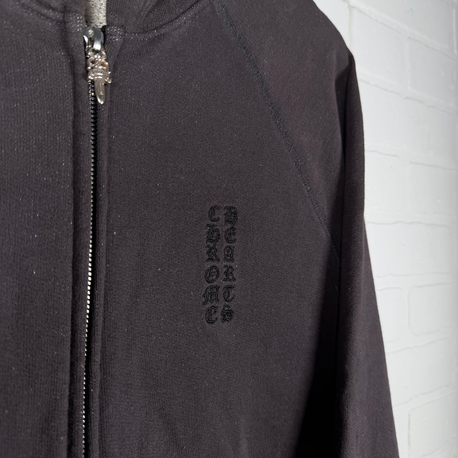 Chrome Hearts Y Not Vine Dagger Embroidered Zip Up Hoodie