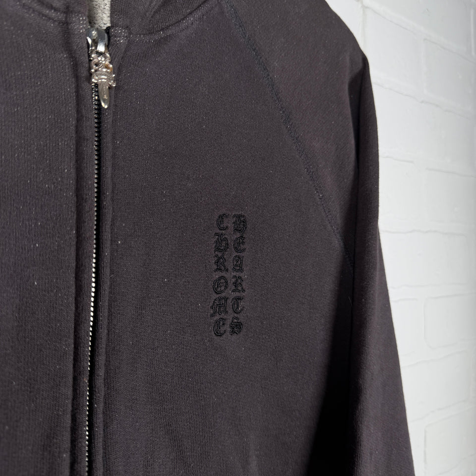 Chrome Hearts Y Not Vine Dagger Embroidered Zip Up Hoodie