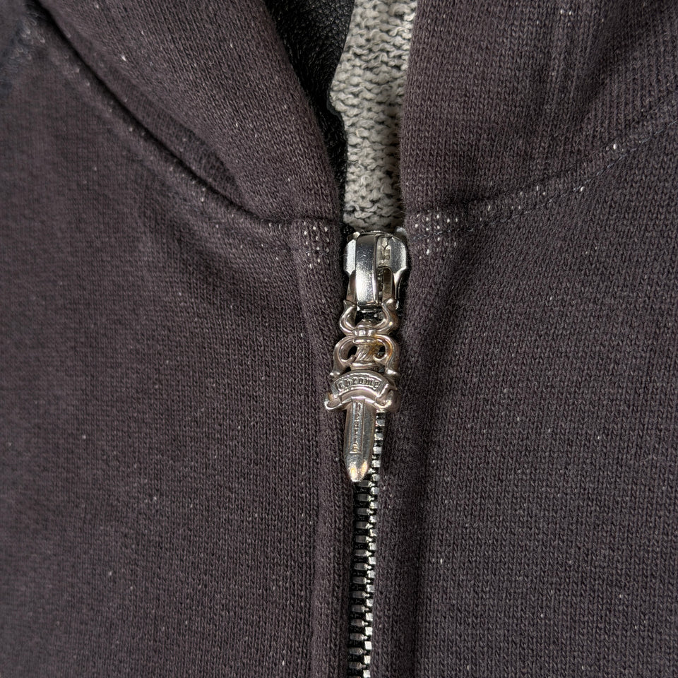 Chrome Hearts Y Not Vine Dagger Embroidered Zip Up Hoodie