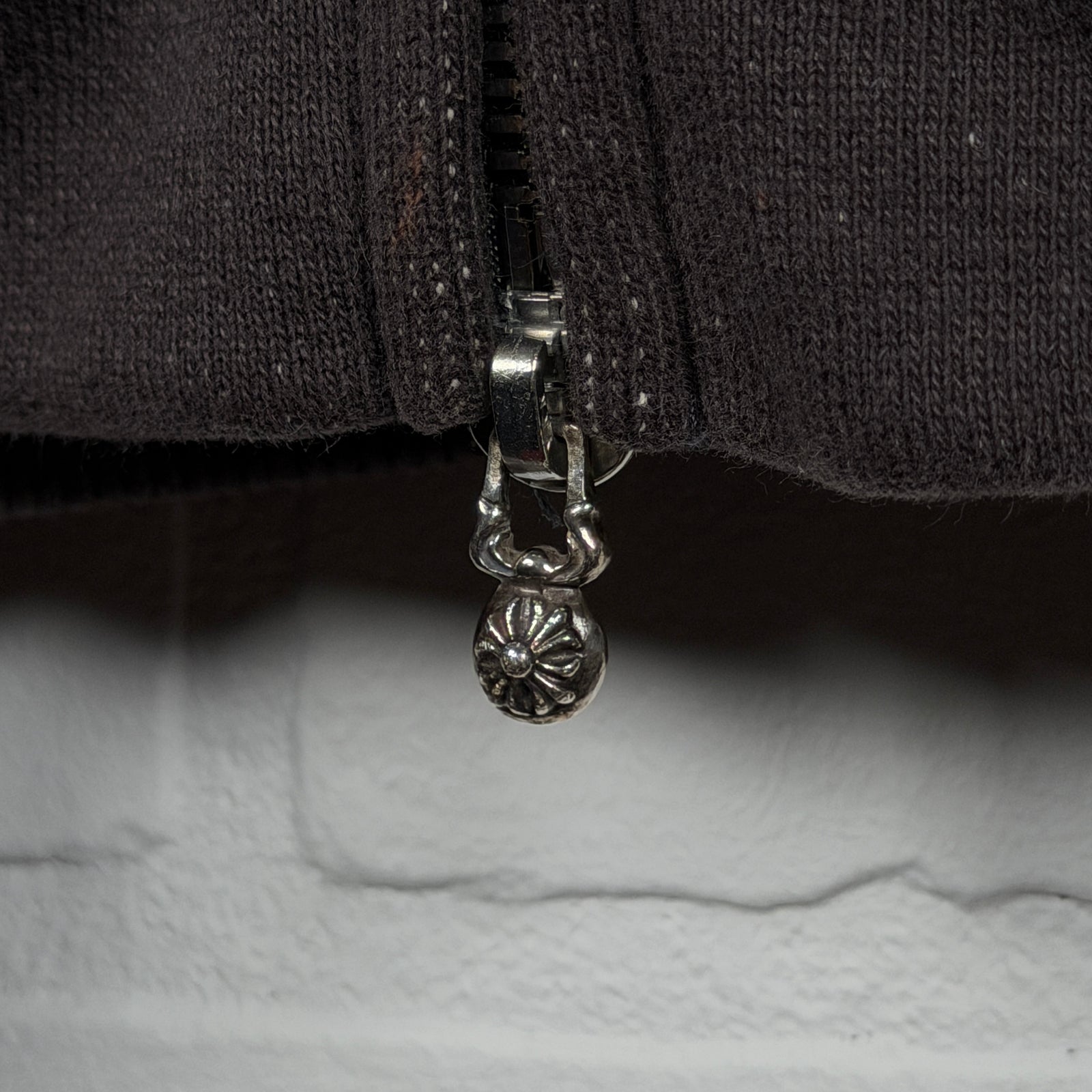 Chrome Hearts Y Not Vine Dagger Embroidered Zip Up Hoodie