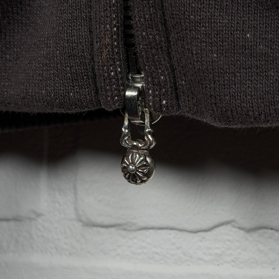 Chrome Hearts Y Not Vine Dagger Embroidered Zip Up Hoodie