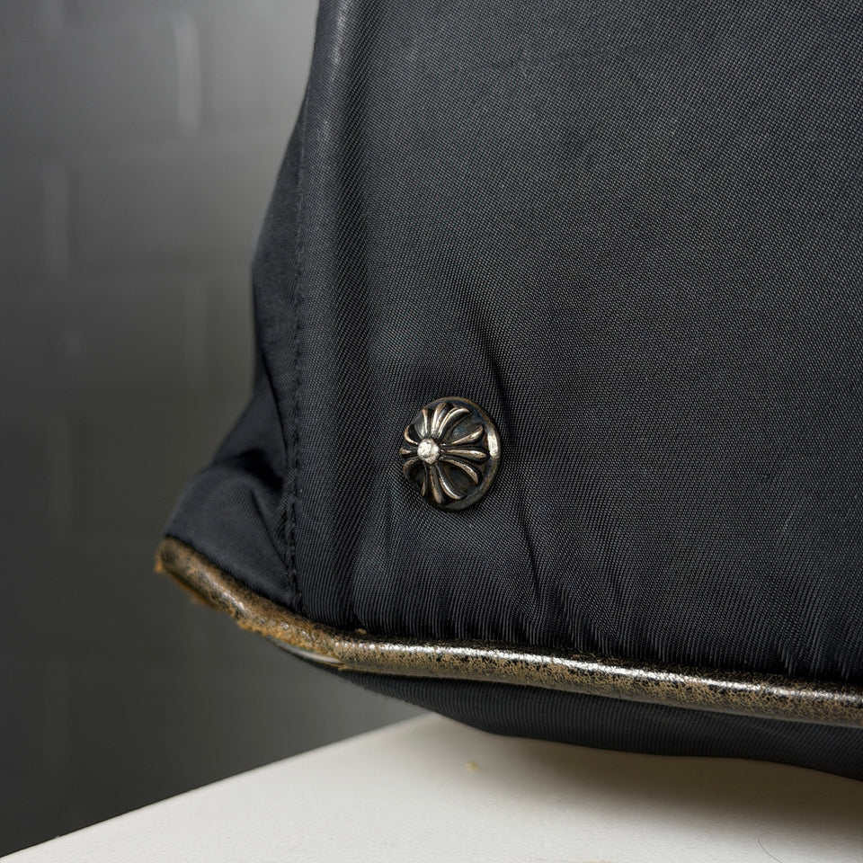 Chrome Hearts Brown Cross Patch Gym Bowling Bag