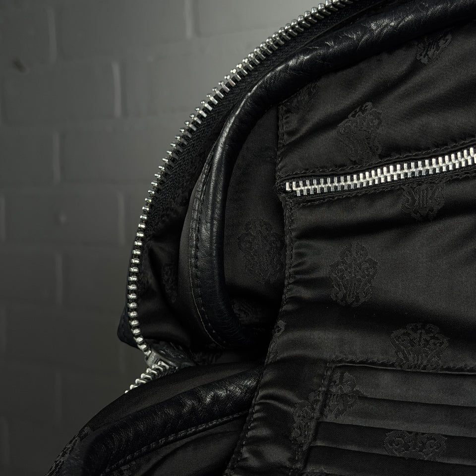 Chrome Hearts Brown Cross Patch Gym Bowling Bag
