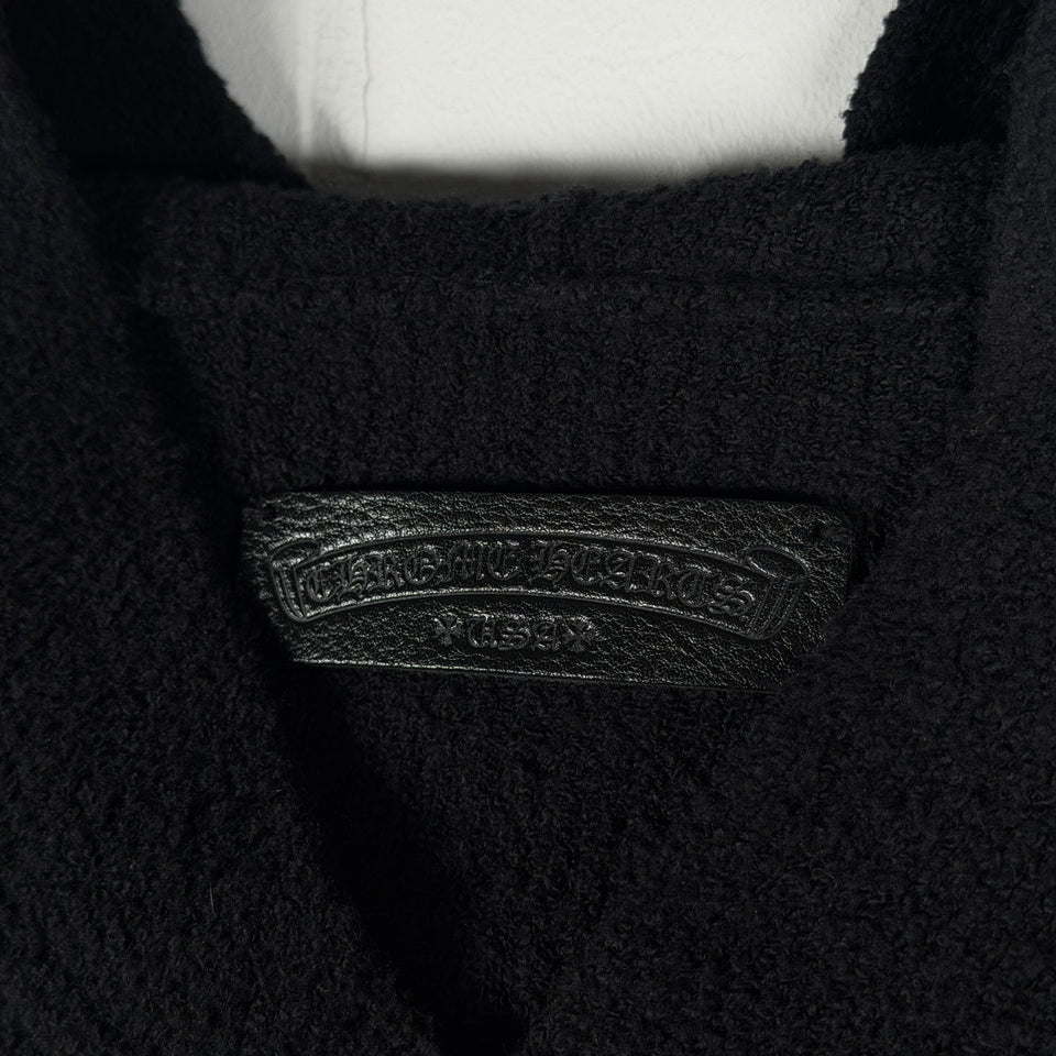 Chrome Hearts Pony Hair Cross Patch Knit Hoodie