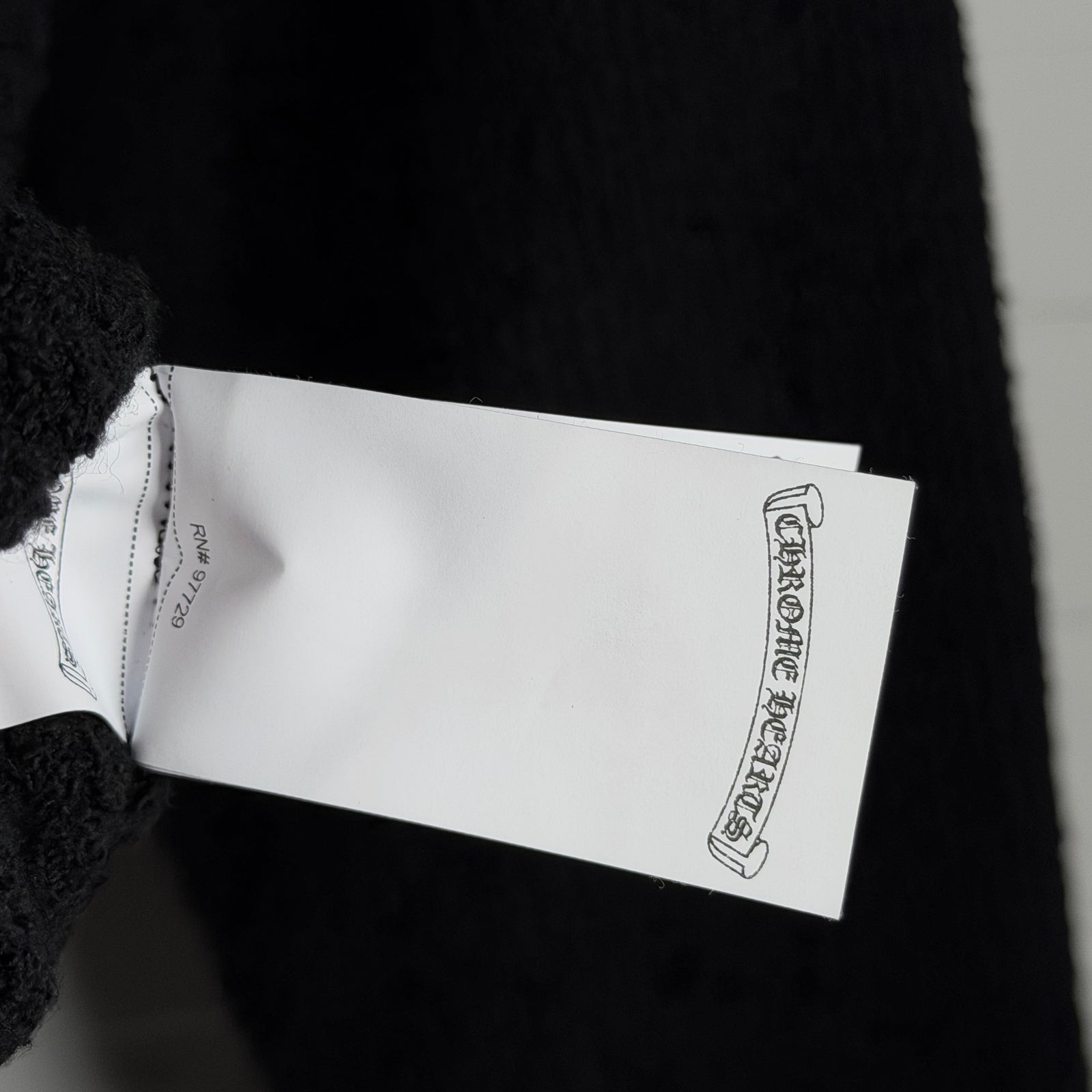 Chrome Hearts Pony Hair Cross Patch Knit Hoodie